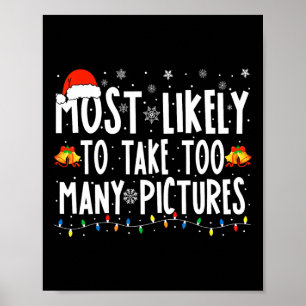 Meestal nemen te veel Afbeeldingen plezier Kerstmi Poster