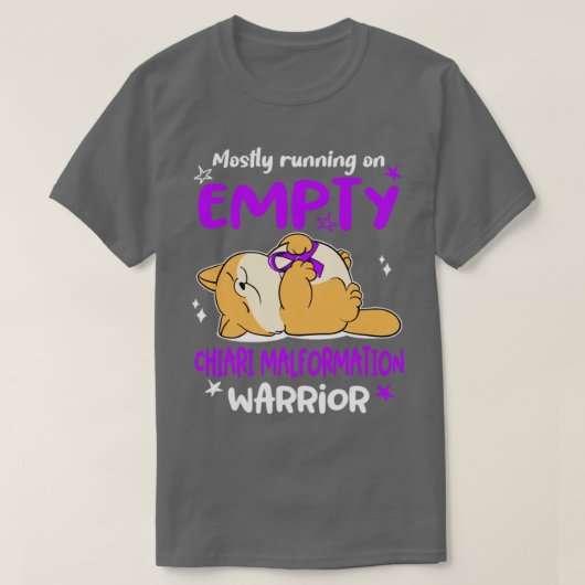 Meestal op Empty Chiari Malformation Warrio T-shirt (Design voorkant)