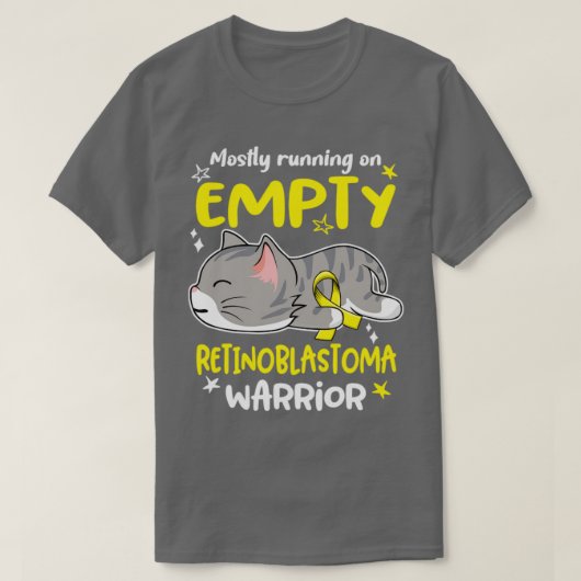 Meestal op Empty Retinoblastoma Warrior T-shirt (Design voorkant)