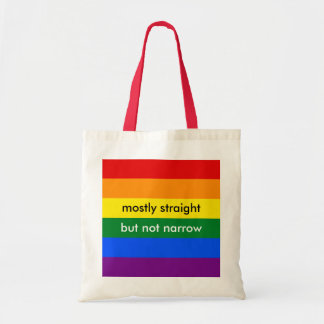 Meestal recht, maar niet lullig lGBT-ally regenboo Tote Bag
