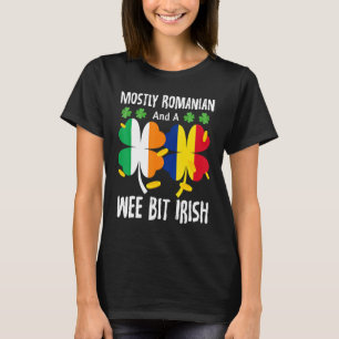 Meestal Roemeens en een wee hebben de Ierse St Pat T-shirt