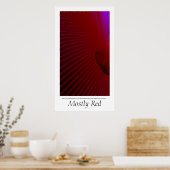 Meestal rood poster (Keuken)
