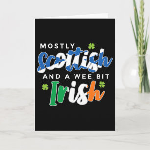Meestal Schots en een beetje Iers St. Patrick's Kaart