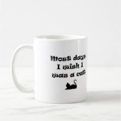 Meestal wou ik dat ik een kat was koffiemok (Links)