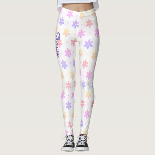 MEESTE KLEINE STROMEN BLEKE PINKGEEL LILA KLEUR LEGGINGS