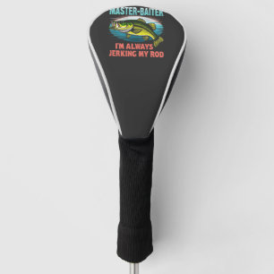 Meester Baiter, ik ben altijd mijn staaf aan het r Golfheadcover