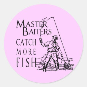 MEESTER BAITERS VANGT MEER VIS RONDE STICKER