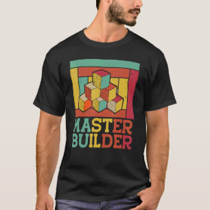 Meester Bouwer Cool Builder Bouwstenen Set Aan T-shirt