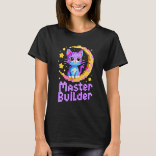 Meester Bouwer Kat Liefhebber Bouwen Bakstenen Blo T-shirt