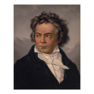 Meester Ludwig Beethoven Symfonie Muziek Componist Foto Afdruk