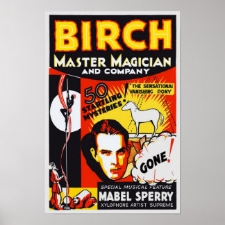 Meester Magicia, 1930.  Adverteren Poster