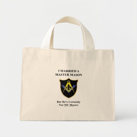 Meester mijn kont mini tote bag (Voorkant)
