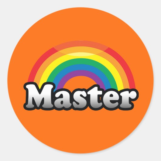 MEESTER PRIDE RONDE STICKER (Voorkant)