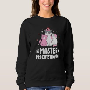 Meester Procatstinator Grappige Kattenliefhebber H Trui