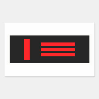 Meester/slaaf Rechthoekige Sticker