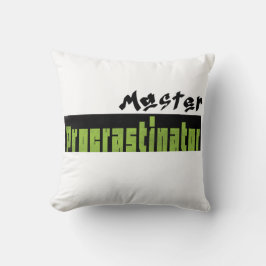 Meester Uitsteller Kussen