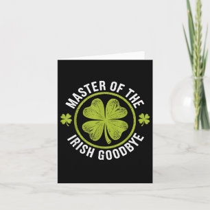 Meester van de Ierse Afscheid St. Patrick's Day Kaart