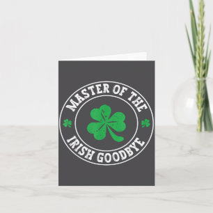 Meester van de Ierse Afscheid St. Patrick's Day Kaart