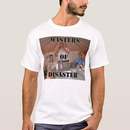 Meester van de ramp t-shirt (Voorkant)