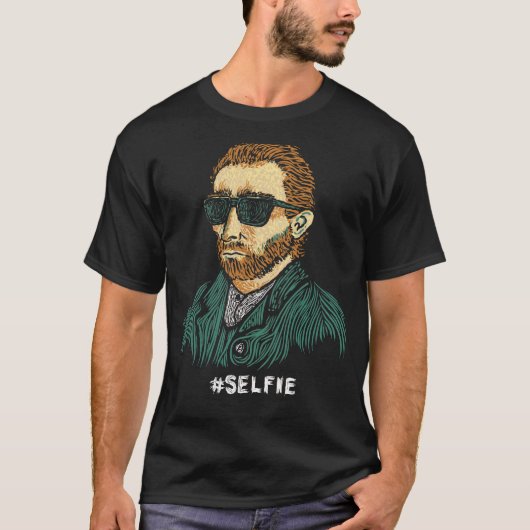 Meester van de Selfie | Funny Van Gogh Shirt (Voorkant)