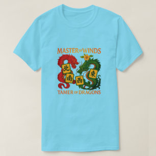 Meester van de winden-temmer van draken Mah Jongg T-shirt