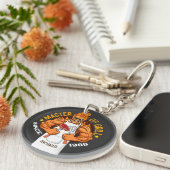 Meester van Grill Fathers Day Gift BBQ Chef Dad Sleutelhanger (Voorkant Rechts)