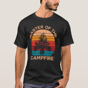 Meester van het kampvuur, ga naar buiten grappige t-shirt