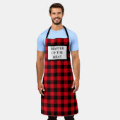 Meester van het vlees Buffalo Plaid Schort (Gedragen)