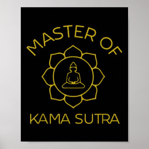 Meester van Kama Sutra Make Love Not War Yin Yang  Poster