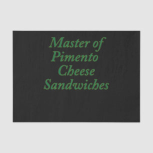 Meester van Pimento Cheese Sandwiches Funny Golf Tissuepapier