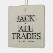 Meester van veel beroepen keramisch ornament (Links)