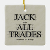 Meester van veel beroepen keramisch ornament (Voorkant)