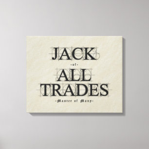 Meester van vele beroepen - canvas afdruk