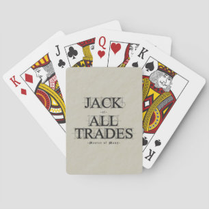 Meester van vele beroepen - pokerkaarten