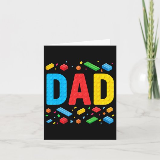 Meesterbouwer bouwstenen Familie vader Kaart (Voorkant)
