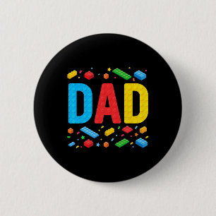 Meesterbouwer bouwstenen Familie vader Ronde Button 5,7 Cm