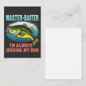 Meesterlokker Ik Haal Altijd Mijn Hengel Binnen Pa Notitiekaartje (Voorkant / Achterkant)