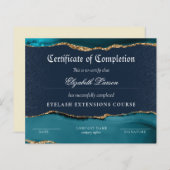 Meesterschap in Certificaat van Voltooiing Blauwe (Voorkant / Achterkant)