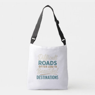 Meesterwerk in uitvoering – Motivatie Quote Crossbody Tas