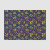 Meesterwerk Mardi Gras Maskers patroon Tissuepapier (Voorkant)