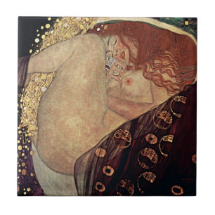 Meesterwerk van elegantie - Gustav Klimt's Danae Tegeltje