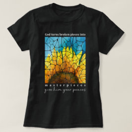 Meesterwerken Christelijk Bijbelvers Zonnebloem T-shirt