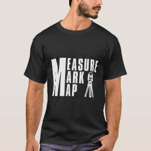 Meet Mark Kaart Landmeetkunde Beroep T-shirt