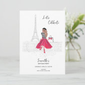 Meet Me in Paris – Birthday Party Invitation (Debout devant)