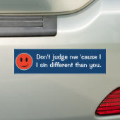 Meet me niet bumpersticker (Op auto)