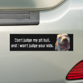 Meet niet over m'n pit... bumpersticker (Op auto)