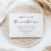 Meet Us At The Courthouse Wedding Invitation