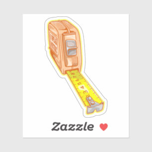 Meetband voor meetlint voor meetsysteem sticker