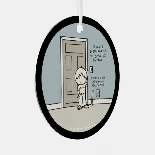 Meetbare momenten metalen ornament (Voorkant Rechts)