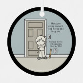 Meetbare momenten metalen ornament (Voorkant)